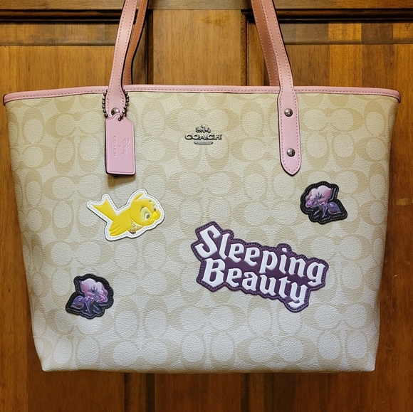 Coach X Disney Sleeping Beauty City Zip Tote Limited Edition F73359 - Picture 2 of 16